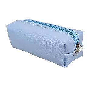 Minimalist PU Leather Pencil Case – Zippered Organizer Pouch